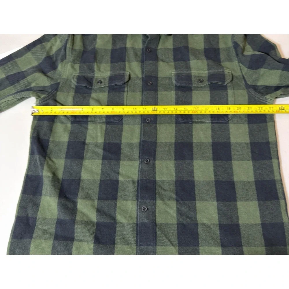 Oakley Terraformic Long Sleeve Button Green Black Plaid Flannel Embroidered XL
